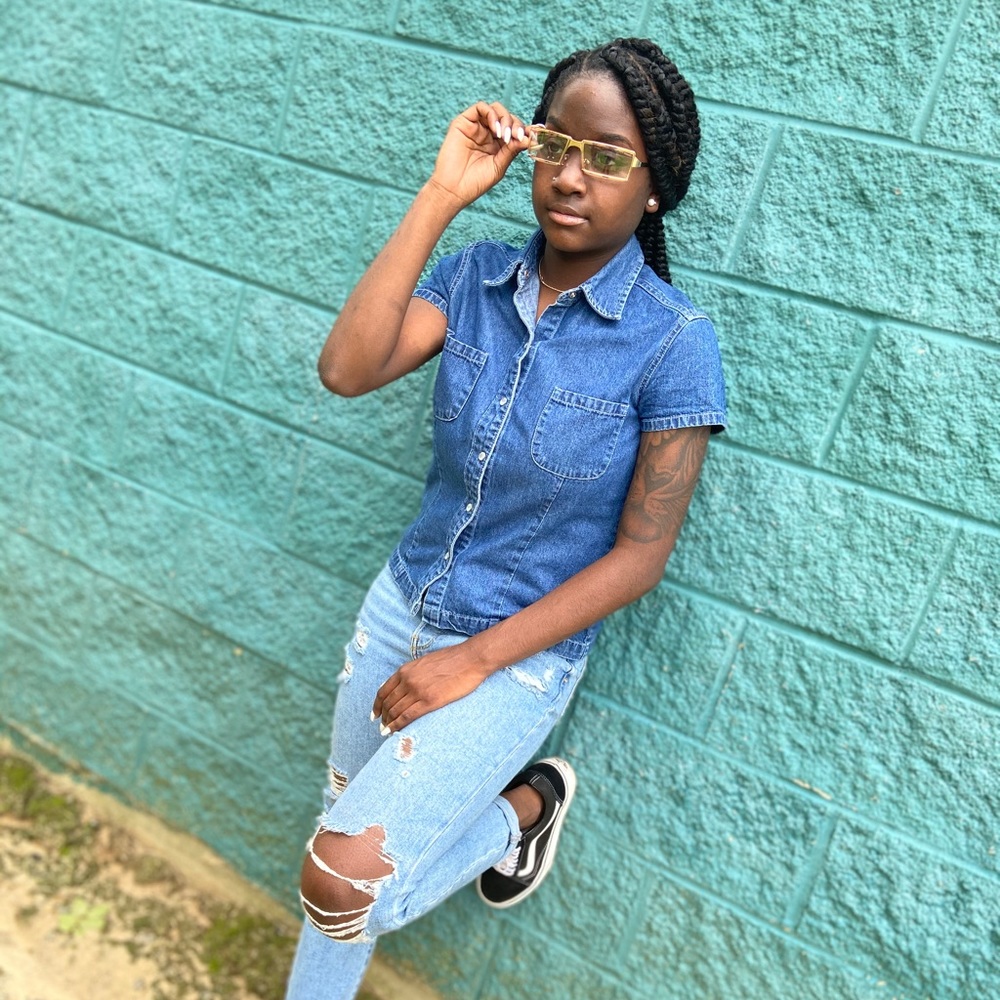 Denim shirt